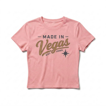 Made In Vegas Women's Baby Las Vegas mom t-shirt in pink