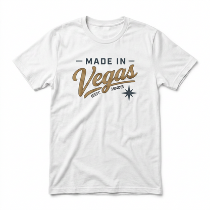 Made In Vegas Las Vegas area code t-shirt in white