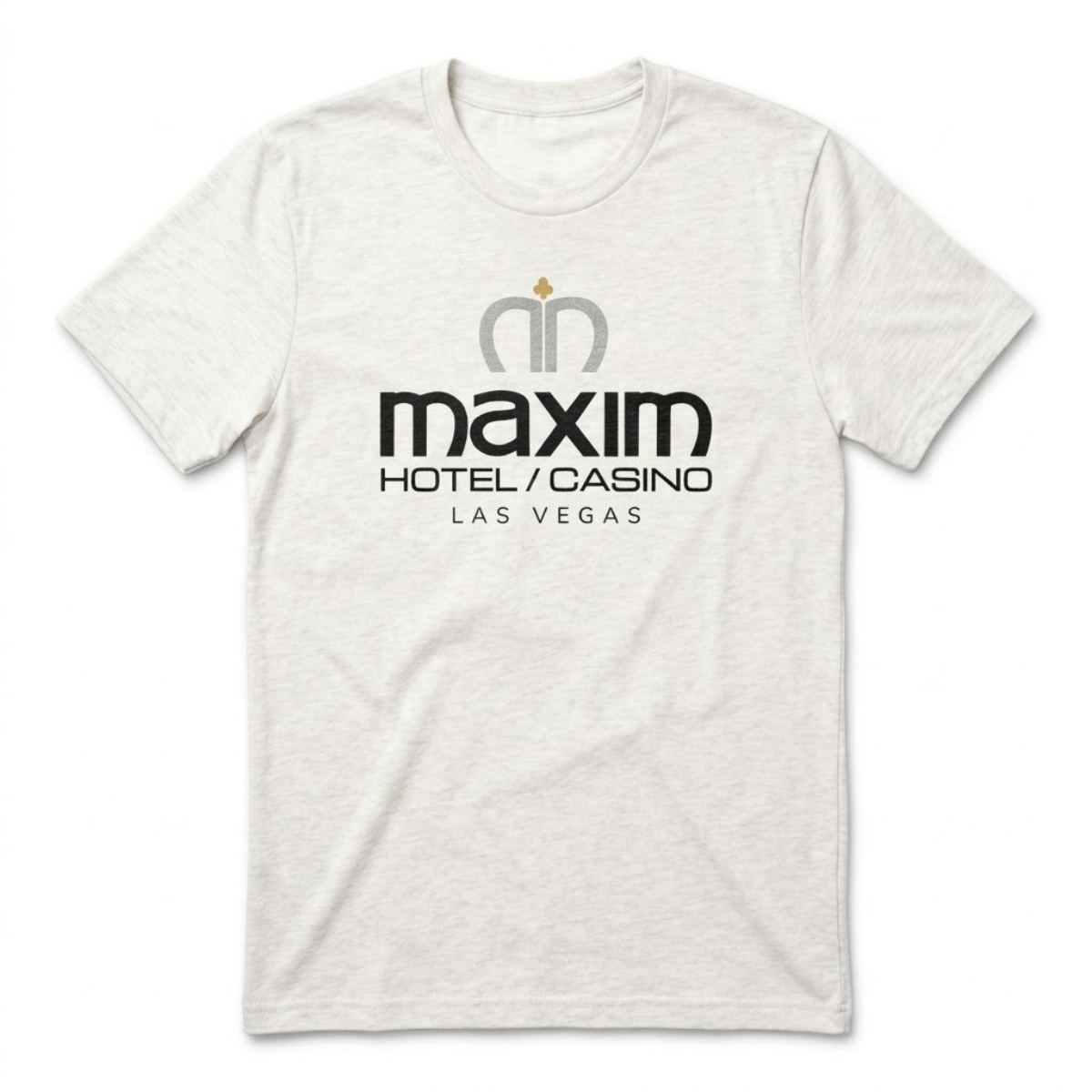 Maxim Hotel & Casino Las Vegas area code t-shirt in heather white