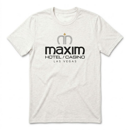Maxim Hotel & Casino Las Vegas area code t-shirt in heather white