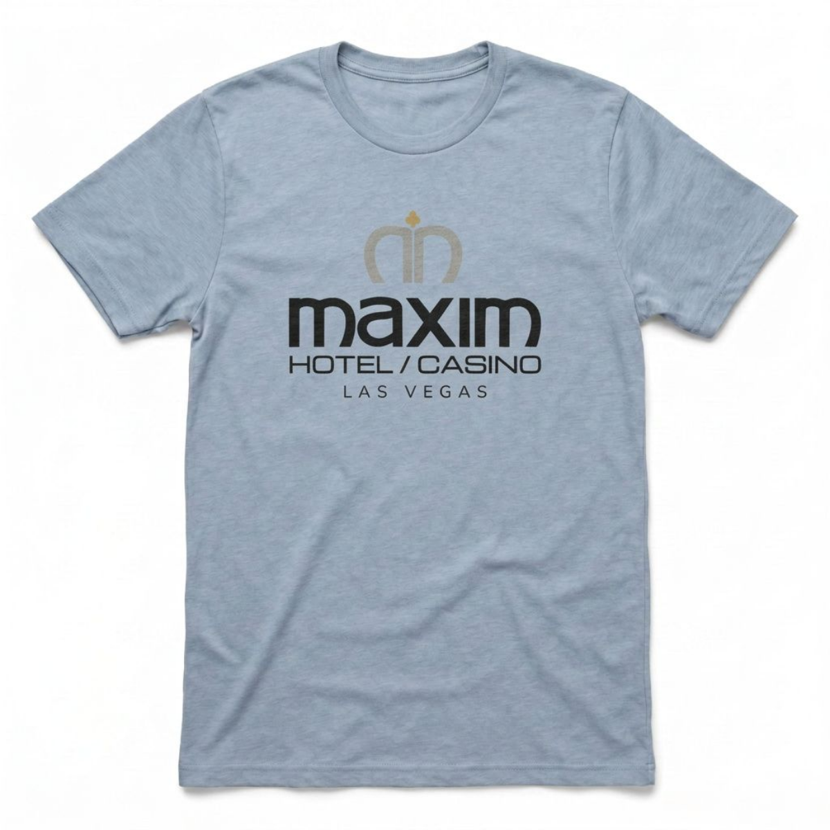Maxim Hotel & Casino Las Vegas area code t-shirt in vintage stonewash denim