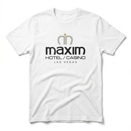 Maxim Hotel & Casino Las Vegas area code t-shirt in white