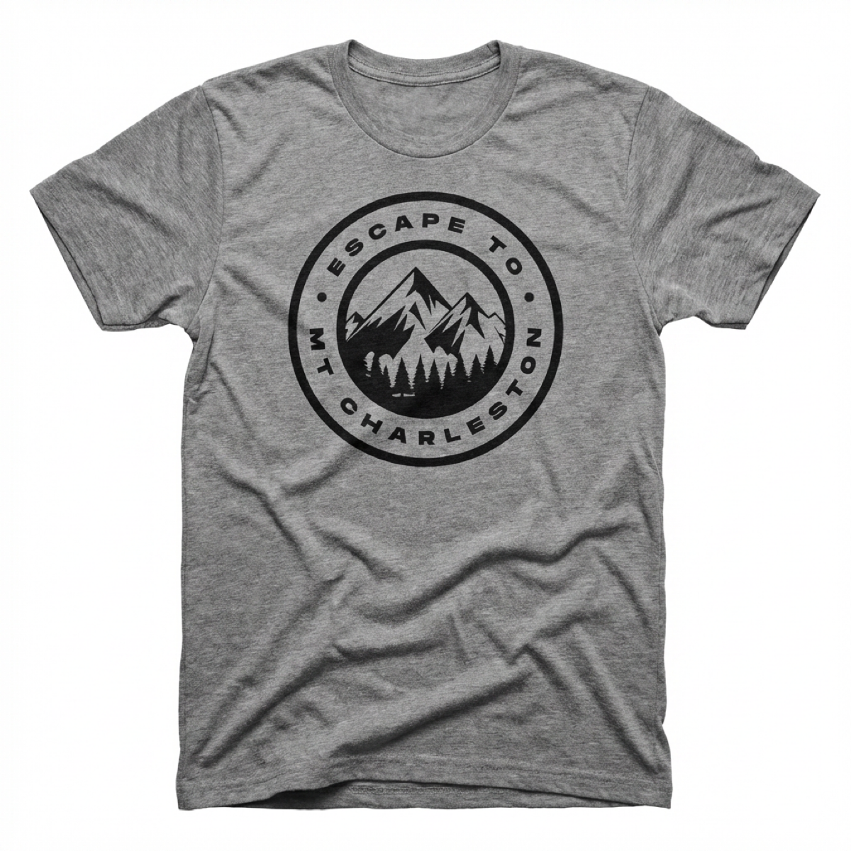 Escape to Mt Charleston Las Vegas t-shirt in gray