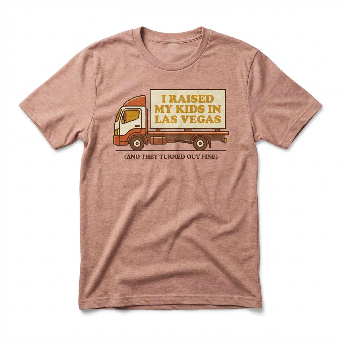 Raised In Vegas Las Vegas t-shirt in desert pink