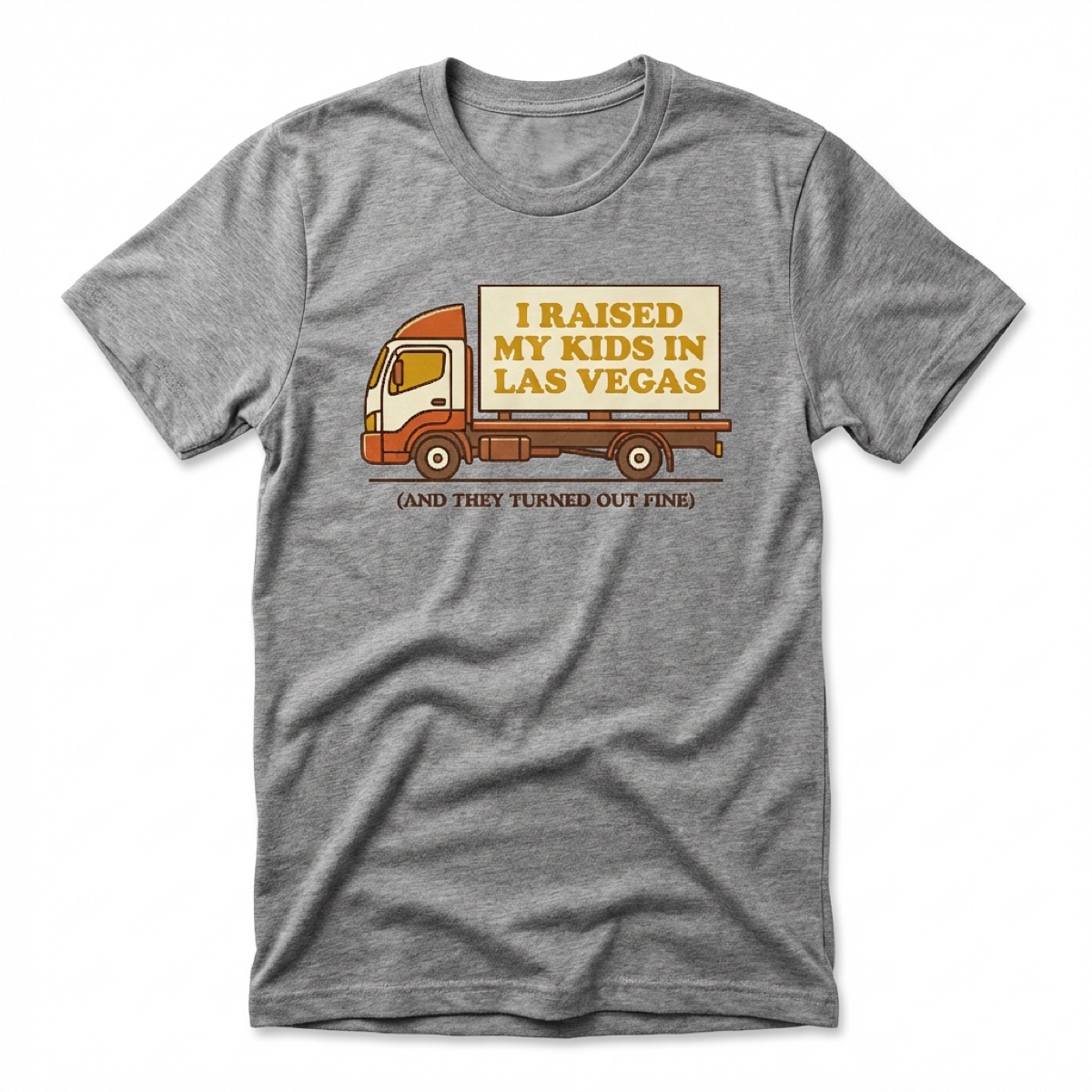 Raised In Vegas Las Vegas t-shirt in gray