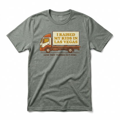 Raised In Vegas Las Vegas t-shirt in venetian gray