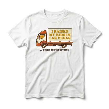 Raised In Vegas Las Vegas t-shirt in white