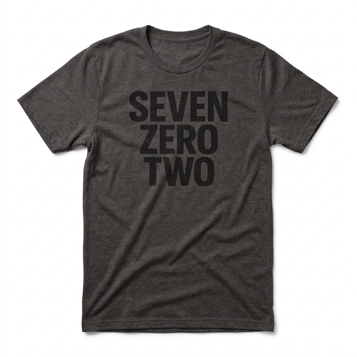 Seven Zero Two Las Vegas t-shirt in graphite black