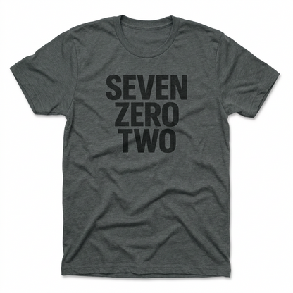 Seven Zero Two Las Vegas t-shirt in vintage heavy metal