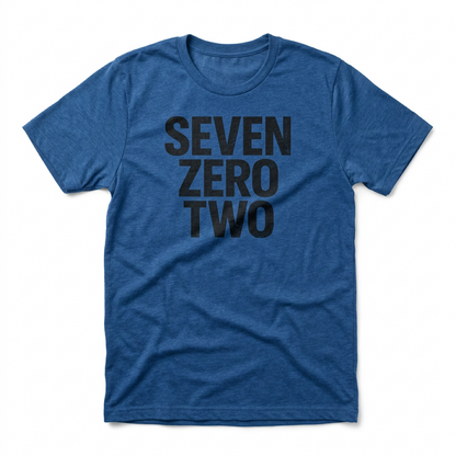 Seven Zero Two Las Vegas t-shirt in vintage royal