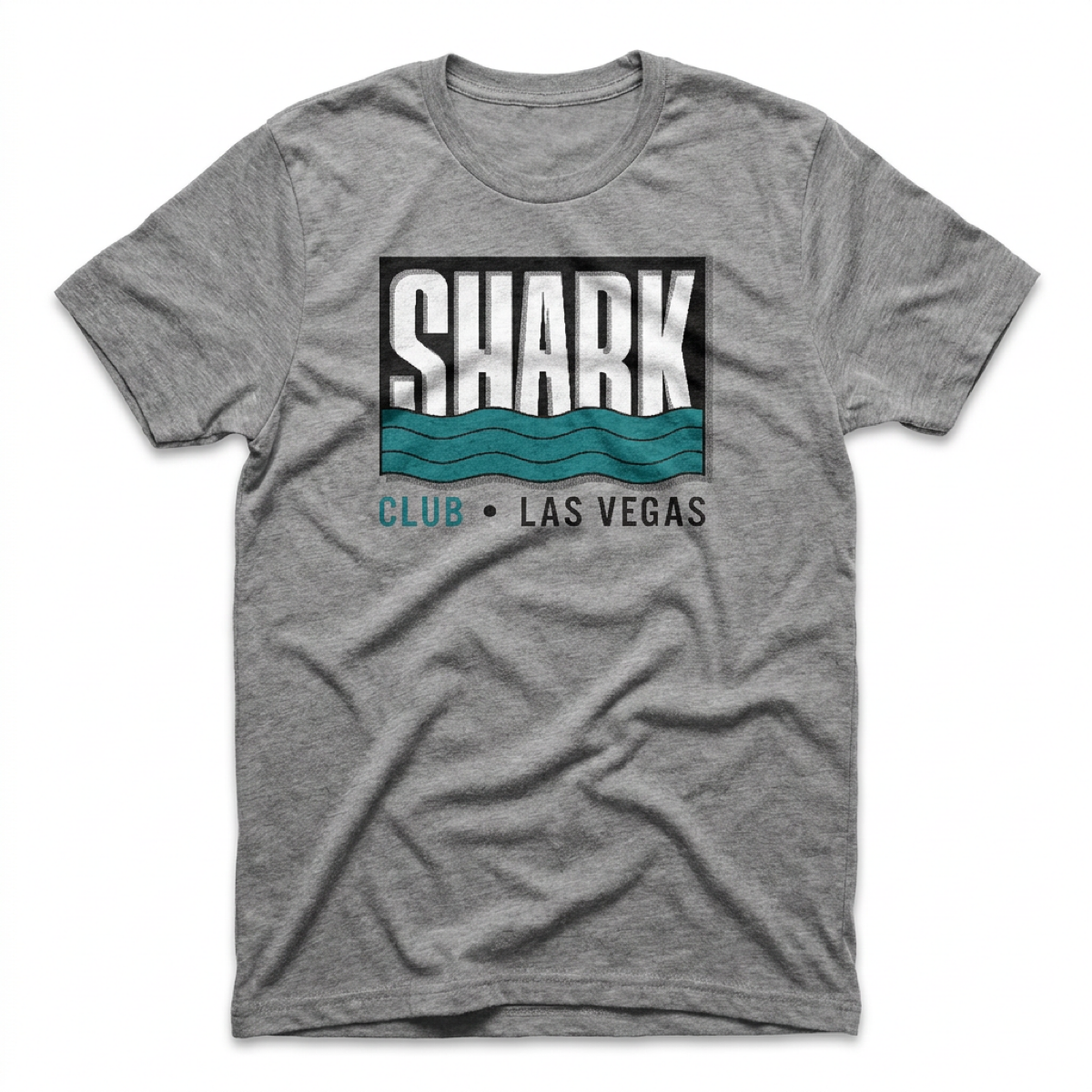 Shark Club Las Vegas nightclub tribute t-shirt in gray