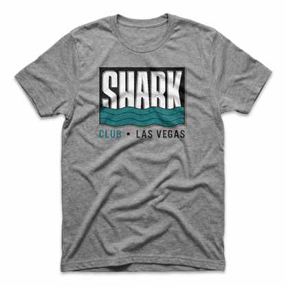 Shark Club Las Vegas nightclub tribute t-shirt in gray