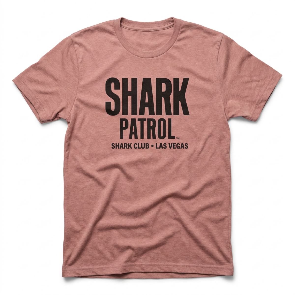 Shark Patrol Las Vegas nightclub t-shirt in desert pink