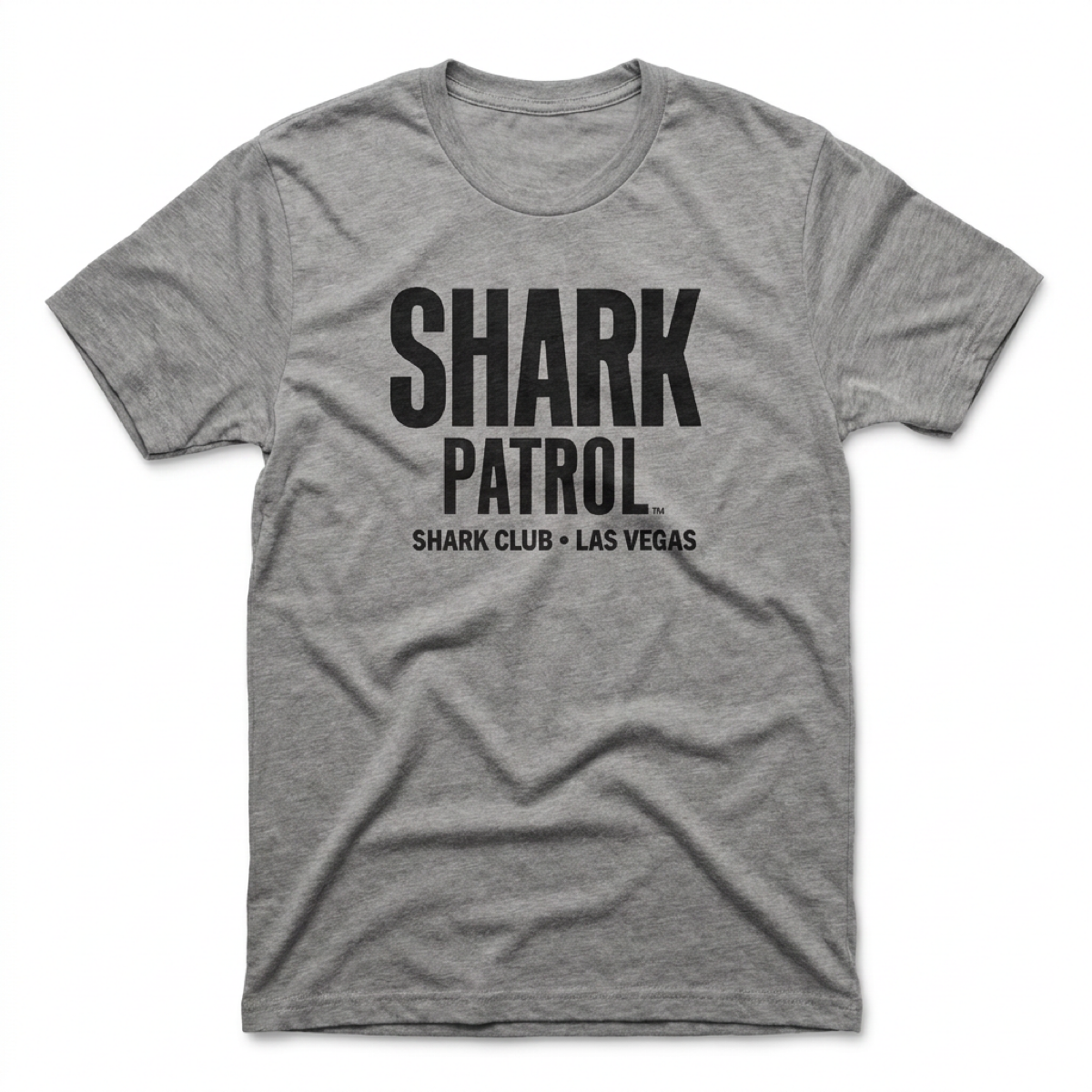 Shark Patrol Las Vegas nightclub t-shirt in gray