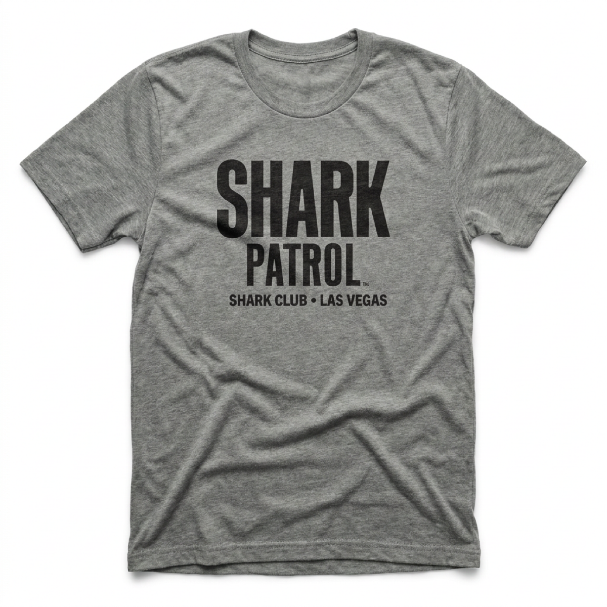 Shark Patrol Las Vegas nightclub t-shirt in venetian gray