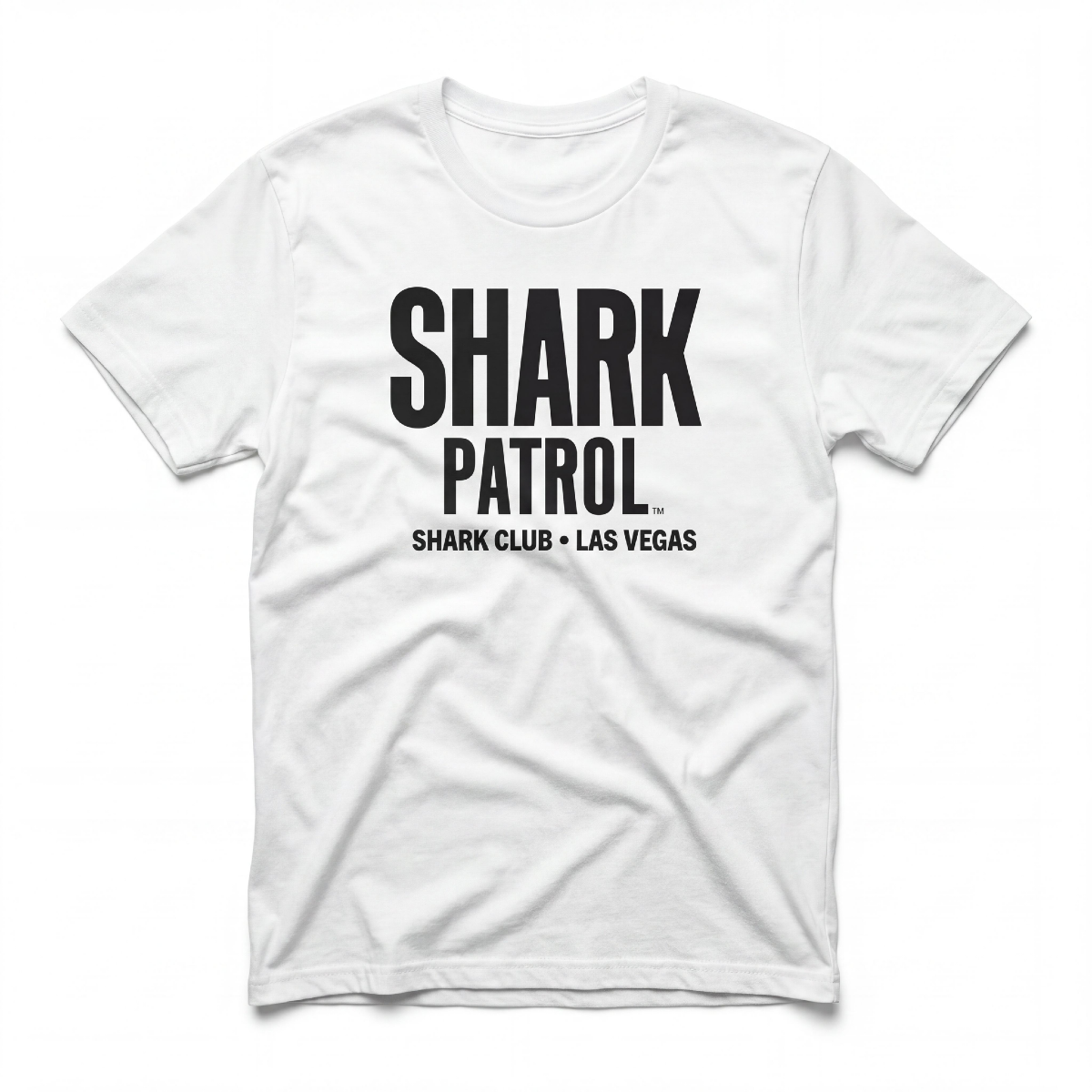 Shark Patrol Las Vegas nightclub t-shirt in white