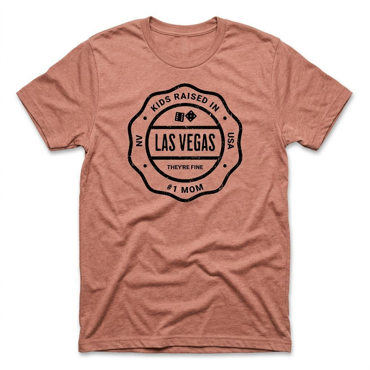 Stamped In Vegas Las Vegas t-shirt in desert pink