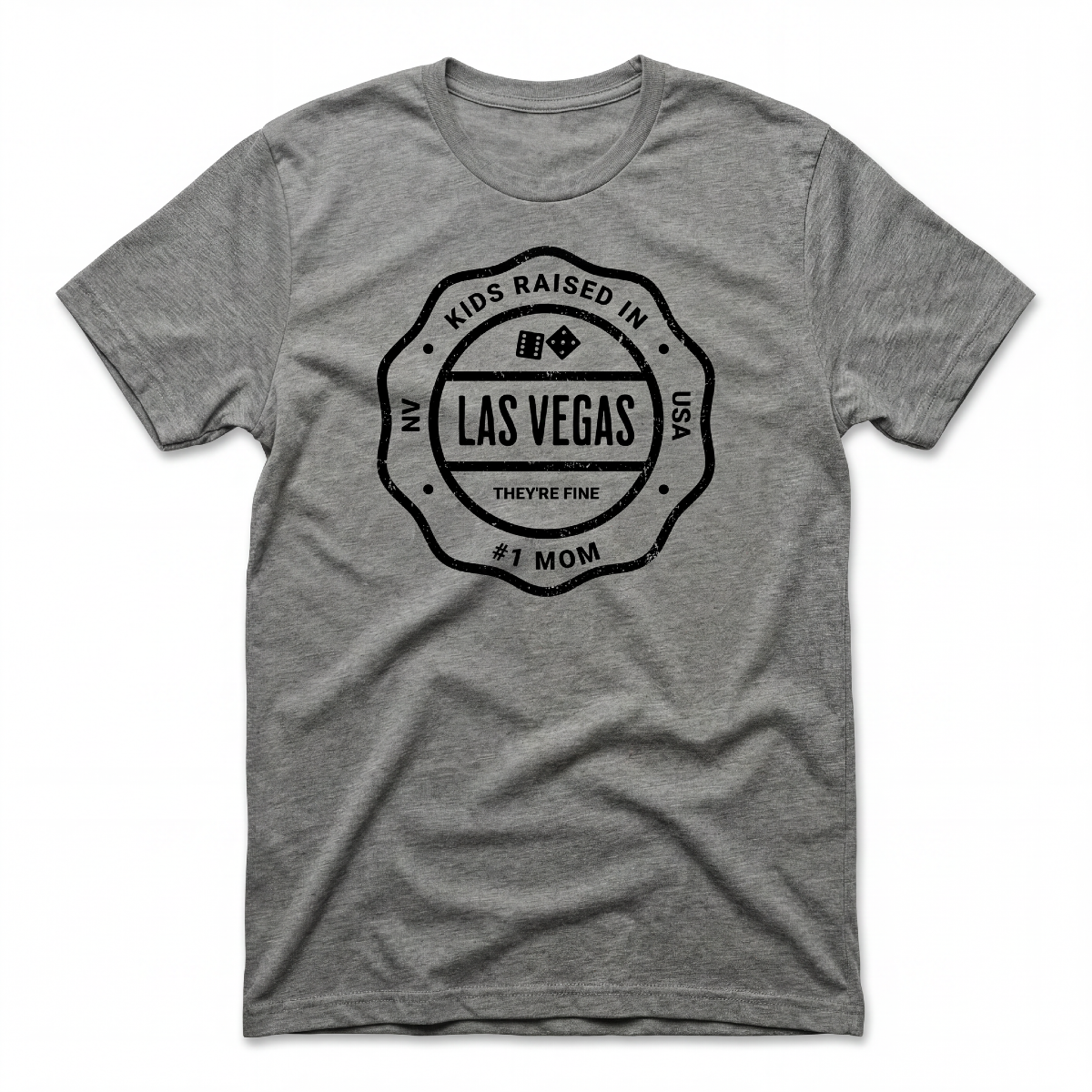 Stamped In Vegas Las Vegas t-shirt in gray