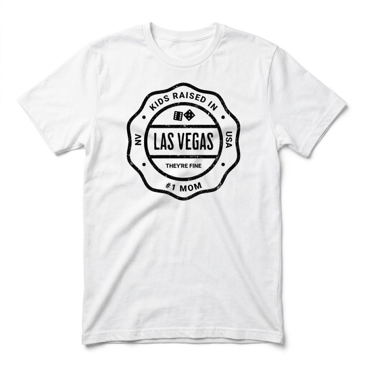 Stamped In Vegas Las Vegas t-shirt in white
