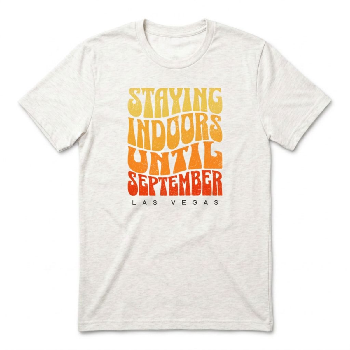 Staying Indoors Henderson Nevada t-shirt in heather white