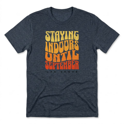 Staying Indoors Henderson Nevada t-shirt in indigo