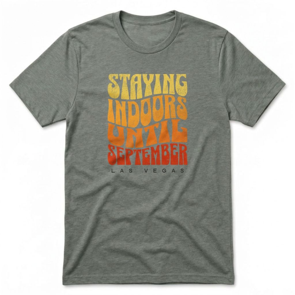 Staying Indoors Henderson Nevada t-shirt in venetian gray