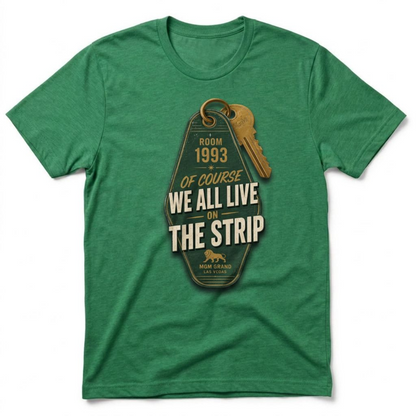 Strip Living Las Vegas t-shirt in envy