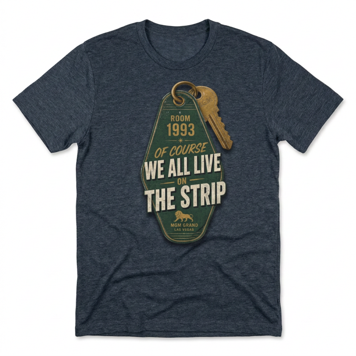 Strip Living Las Vegas t-shirt in indigo