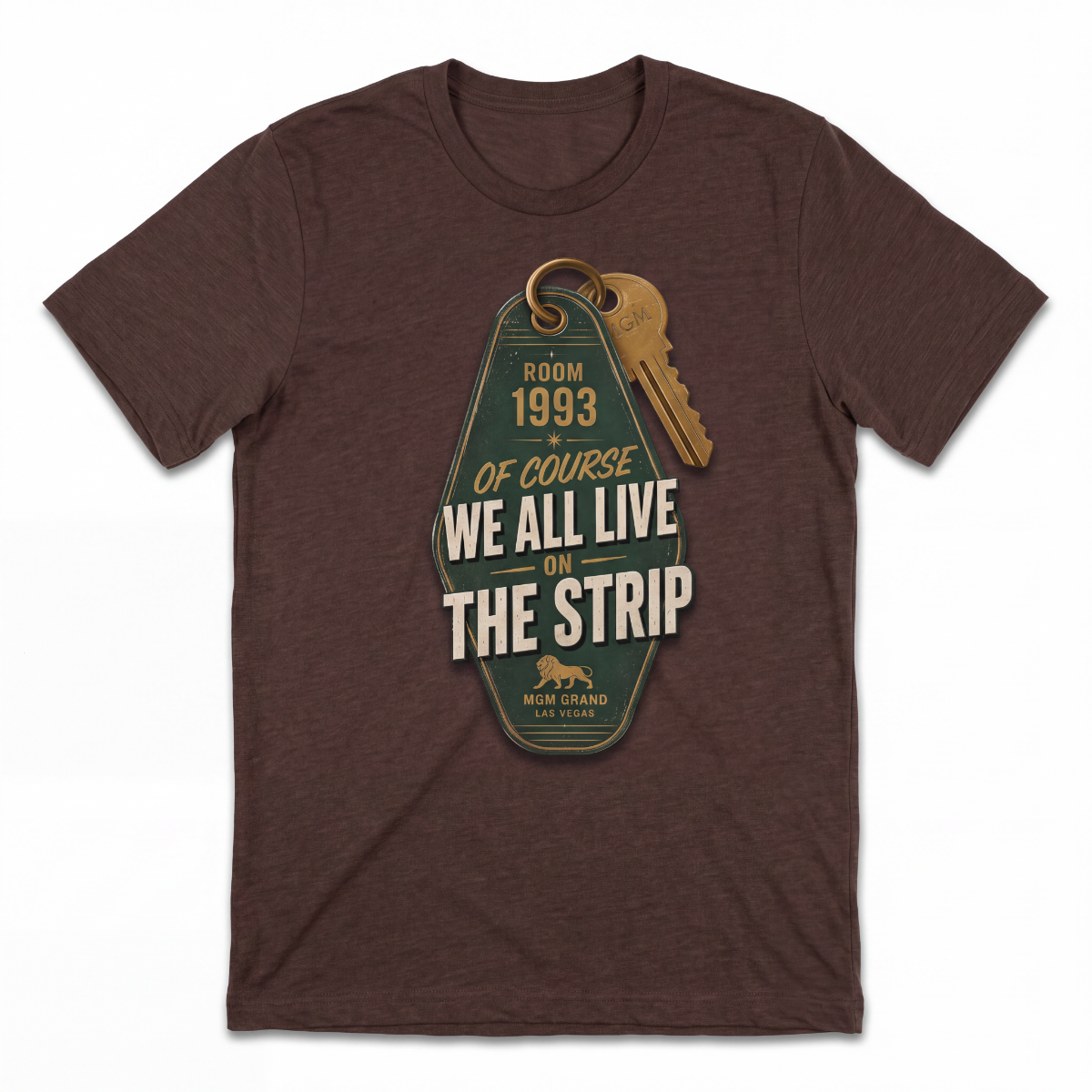 Strip Living Las Vegas t-shirt in macchiato