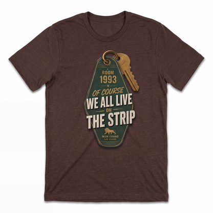 Strip Living Las Vegas t-shirt in macchiato
