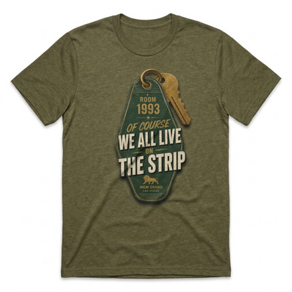 Strip Living Las Vegas t-shirt in military green