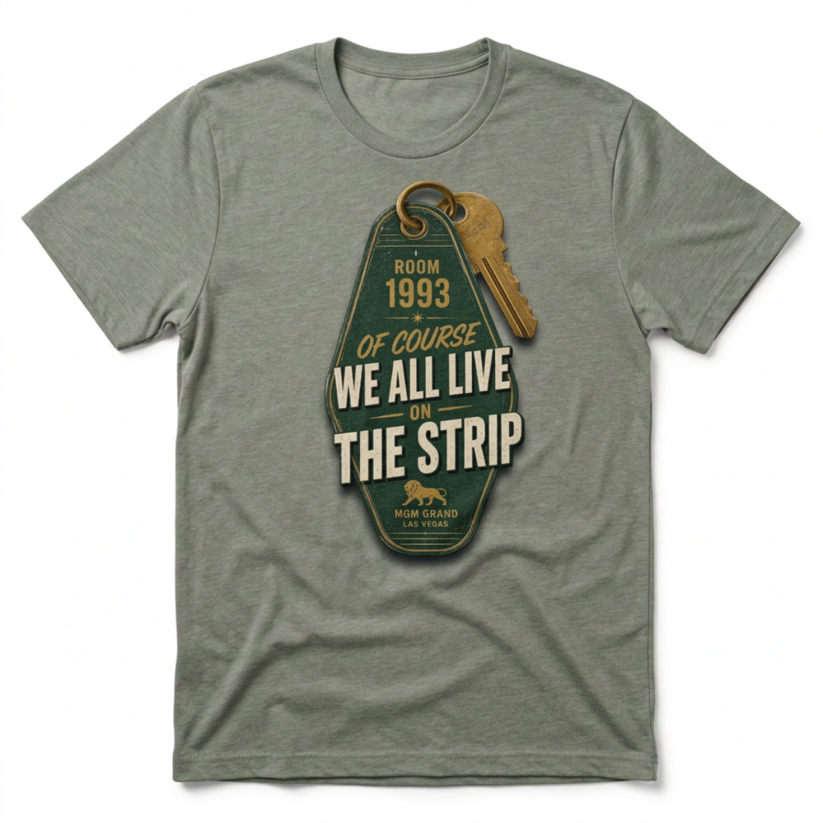 Strip Living Las Vegas t-shirt in venetian gray