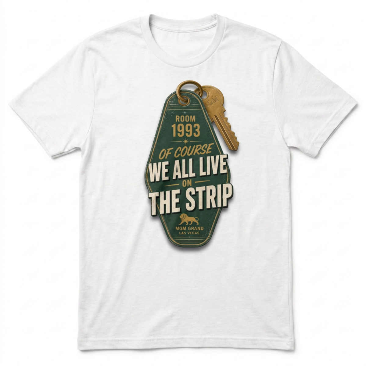 Strip Living Las Vegas t-shirt in white