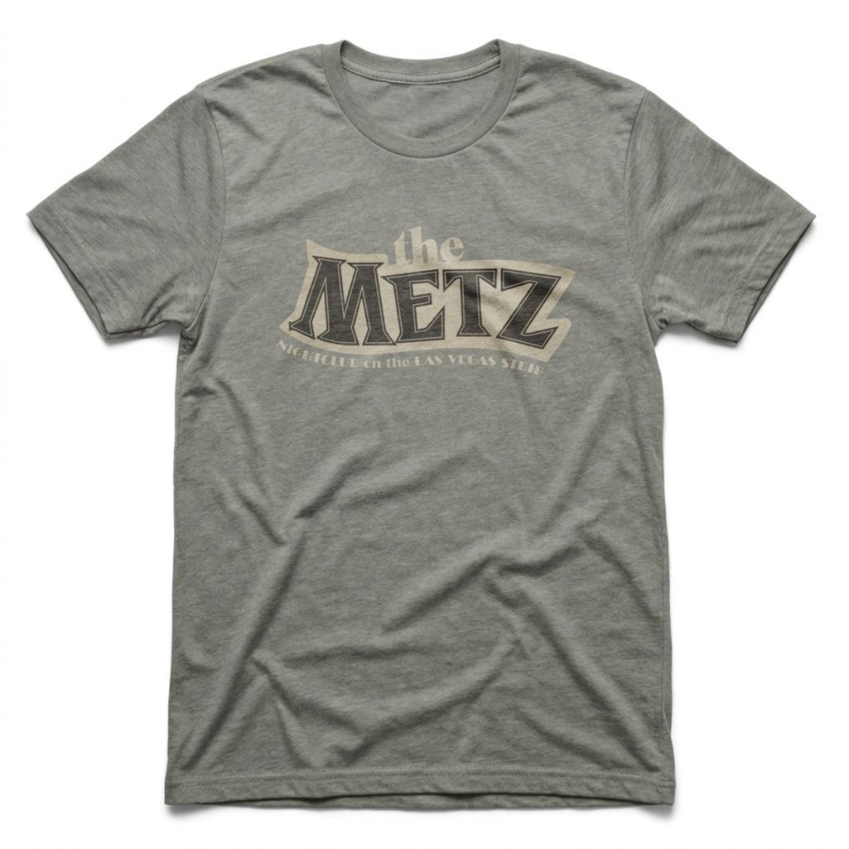 The Metz Las Vegas nightclub tribute t-shirt in venetian gray
