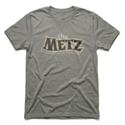 The Metz Las Vegas nightclub tribute t-shirt in venetian gray