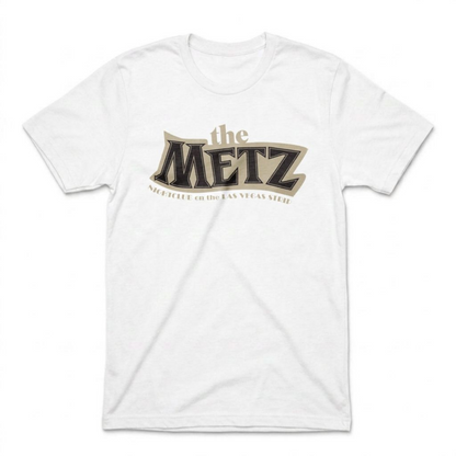 The Metz Las Vegas nightlife tribute t-shirt in white