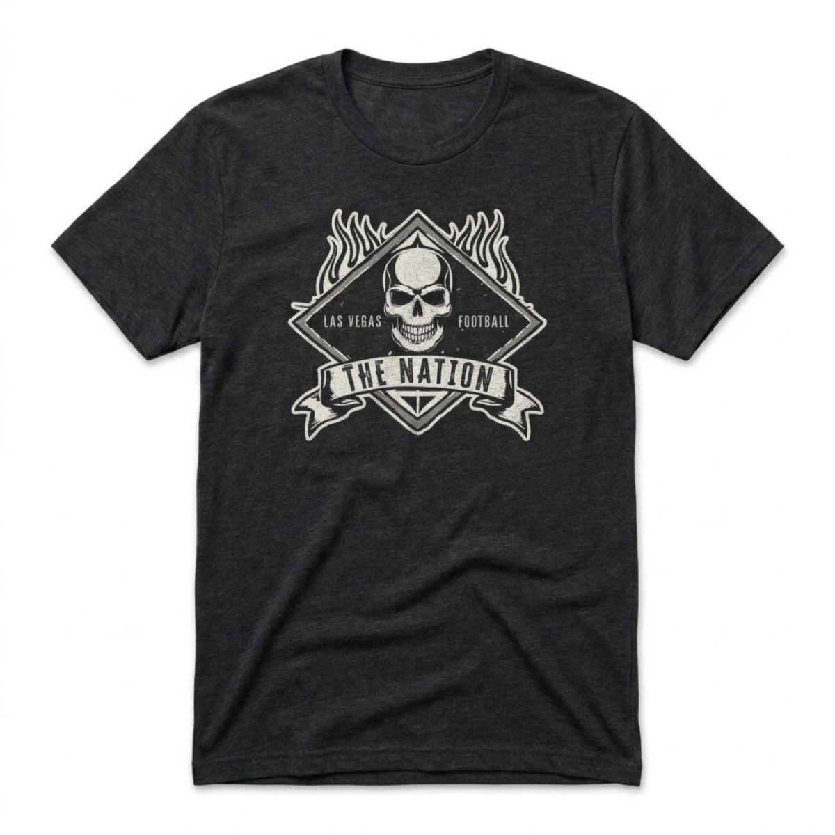 The Nation Skull & Fire T-Shirt (Black Edition)