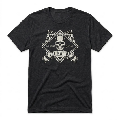 The Nation Skull & Fire T-Shirt (Black Edition)