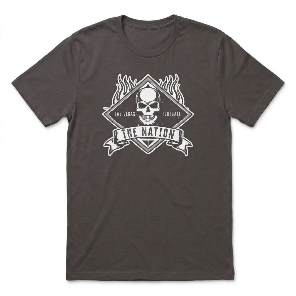 The Nation Skull & Fire T-Shirt (Black Edition)