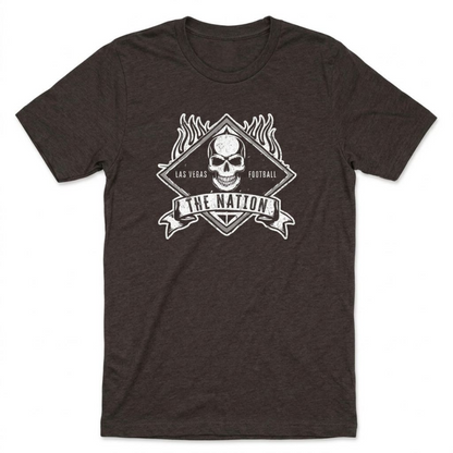 The Nation Skull & Fire T-Shirt (Black Edition)