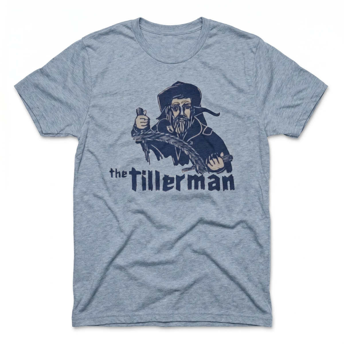 The Tillerman Las Vegas restaurant tribute t-shirt in stonewash denim