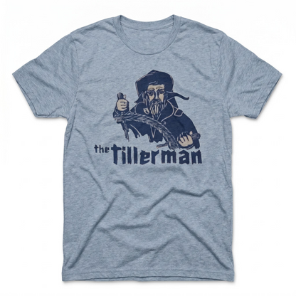 The Tillerman Las Vegas restaurant tribute t-shirt in stonewash denim