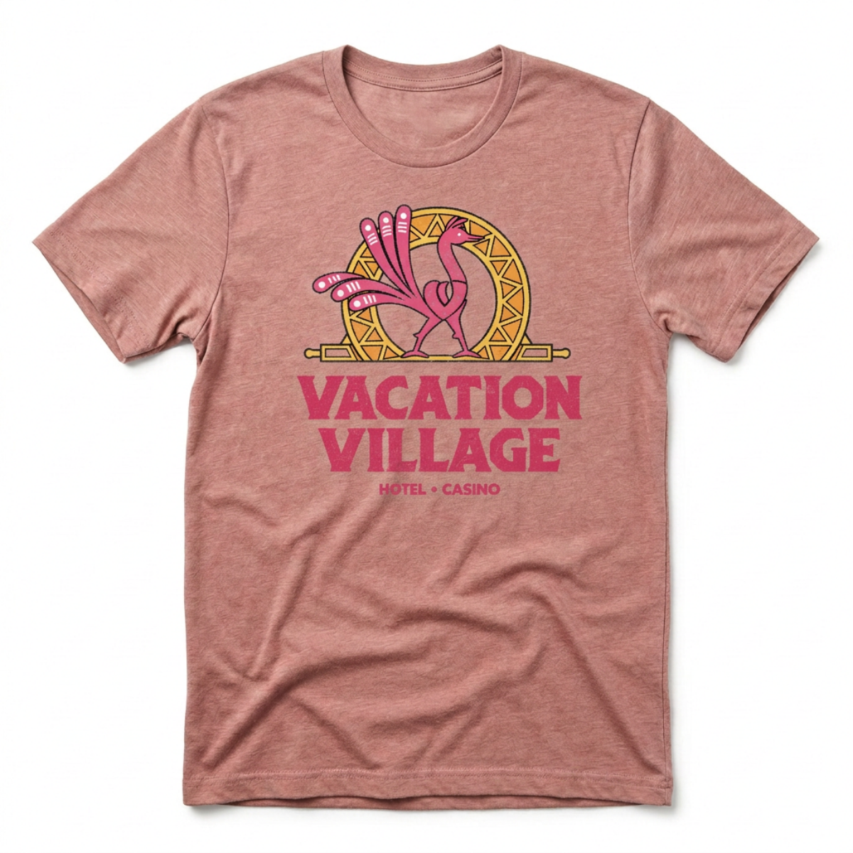 Vacation Village Las Vegas t-shirt in Desert Pink