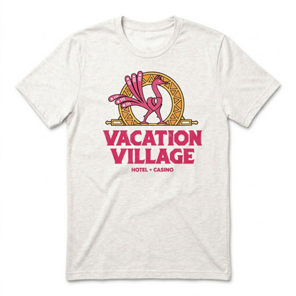 Vacation Village Las Vegas t-shirt in Heather White
