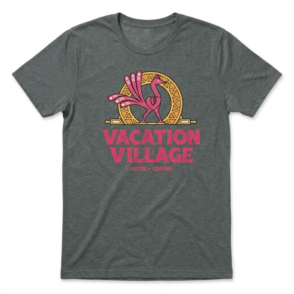 Vacation Village Las Vegas t-shirt in Heavy Metal