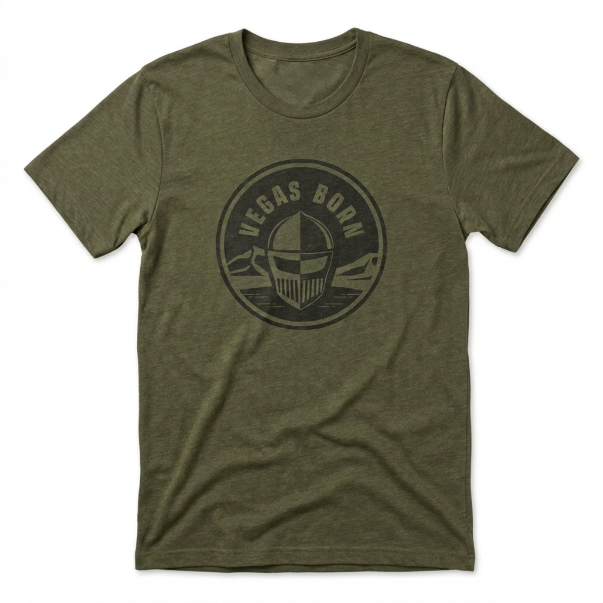 Vegas Born Desert Las Vegas t-shirt in military green