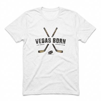 Vegas Born Hockey Sticks Las Vegas Golden Knights t-shirt in white
