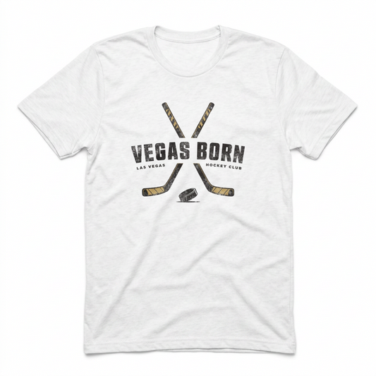 Vegas Born Hockey Sticks Las Vegas Golden Knights t-shirt in white