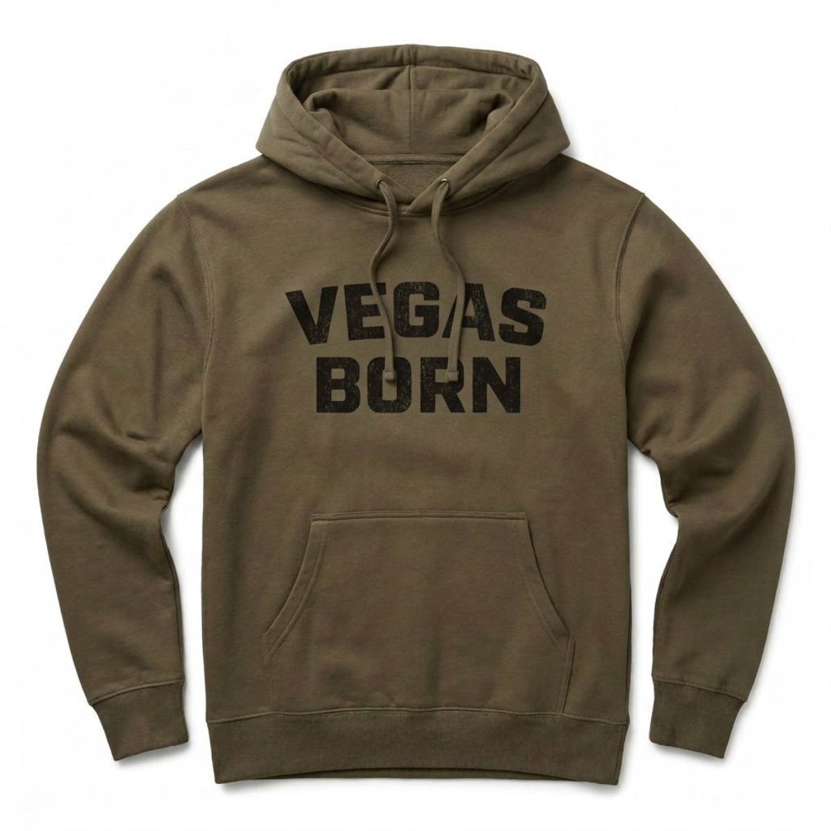 Vegas Born Las Vegas hoodie in Army