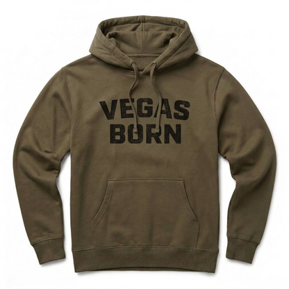 Vegas Born Las Vegas hoodie in Army